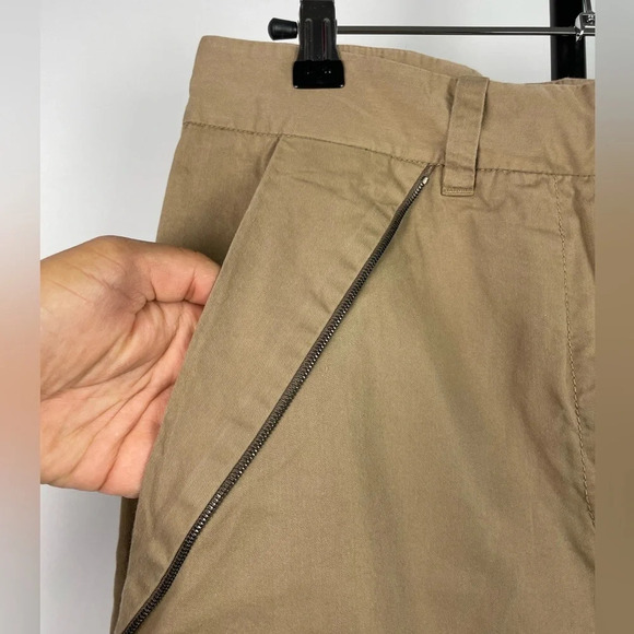 3.1 Phillip Lim Tan Khaki Mini Zipper Seam Detail Mini Skirt with Pockets - Picture 6 of 6